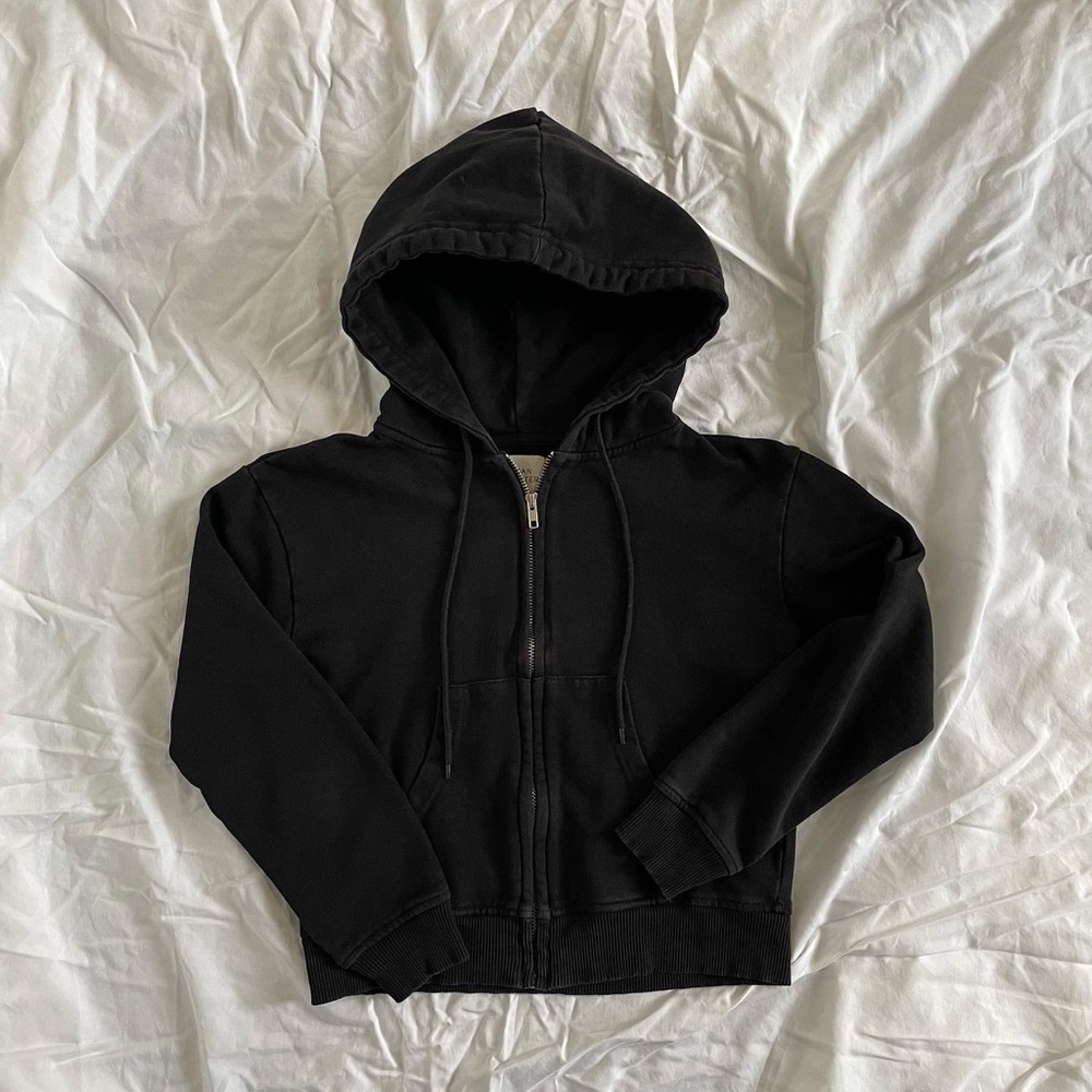 Black zip-up